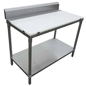 24" x 60" POLYBOARD TABLES WITH BACKSPLASH