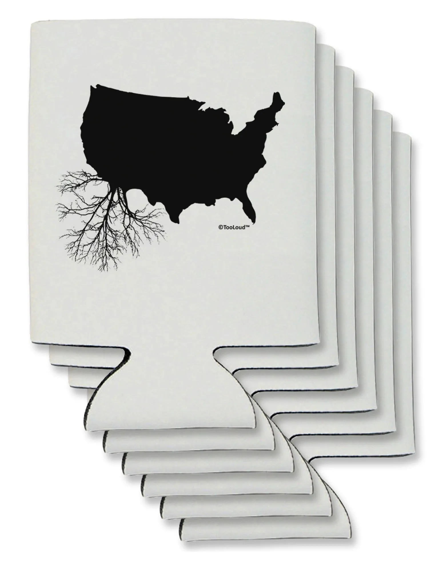 American Roots Design Can / Bottle Insulator Coolers by TooLoud