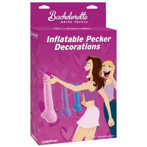 BACHELORETTE PARTY FAVORS - INFLATABLE PECKER DECORATIONS