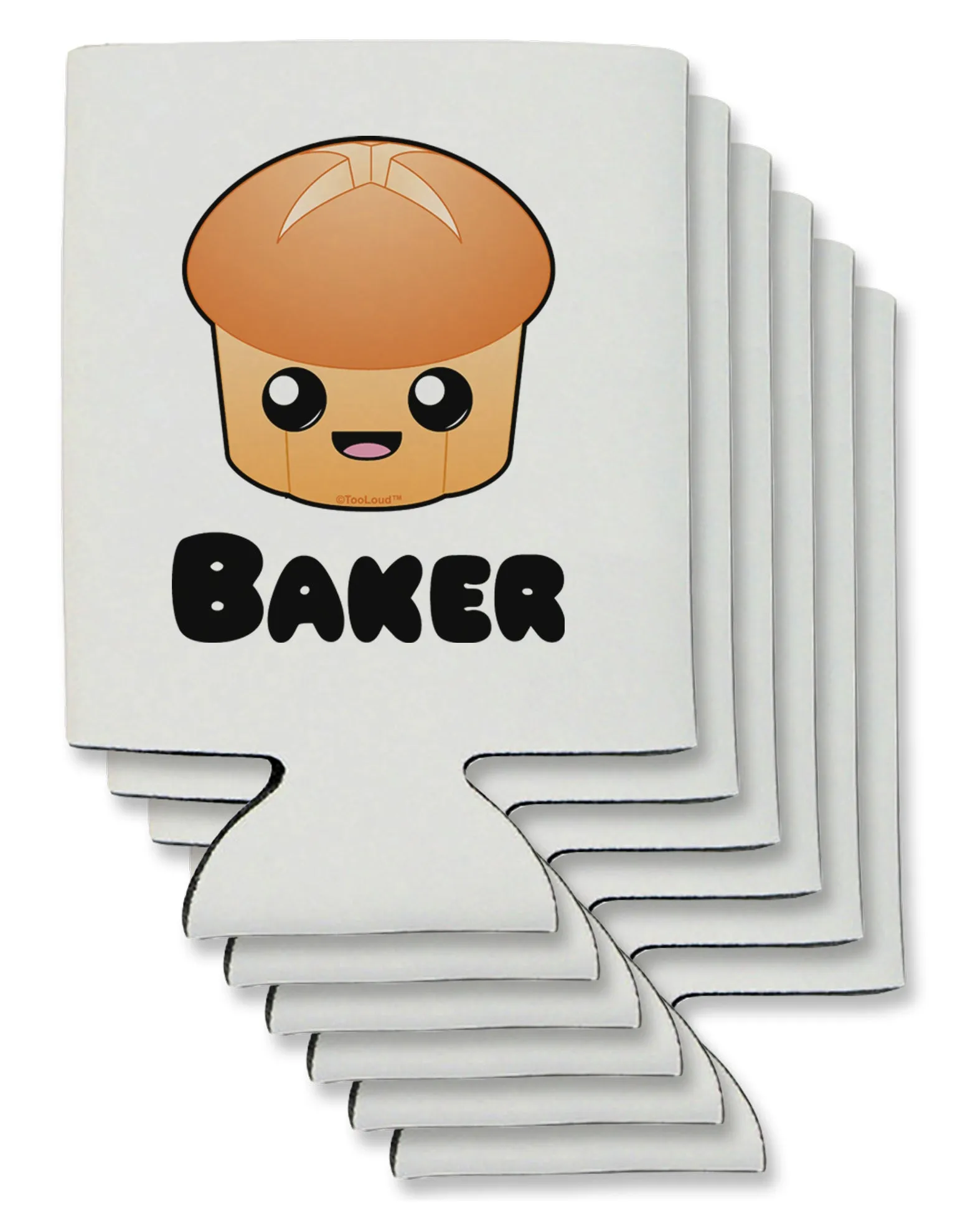 Baker Cute Roll Can / Bottle Insulator Coolers