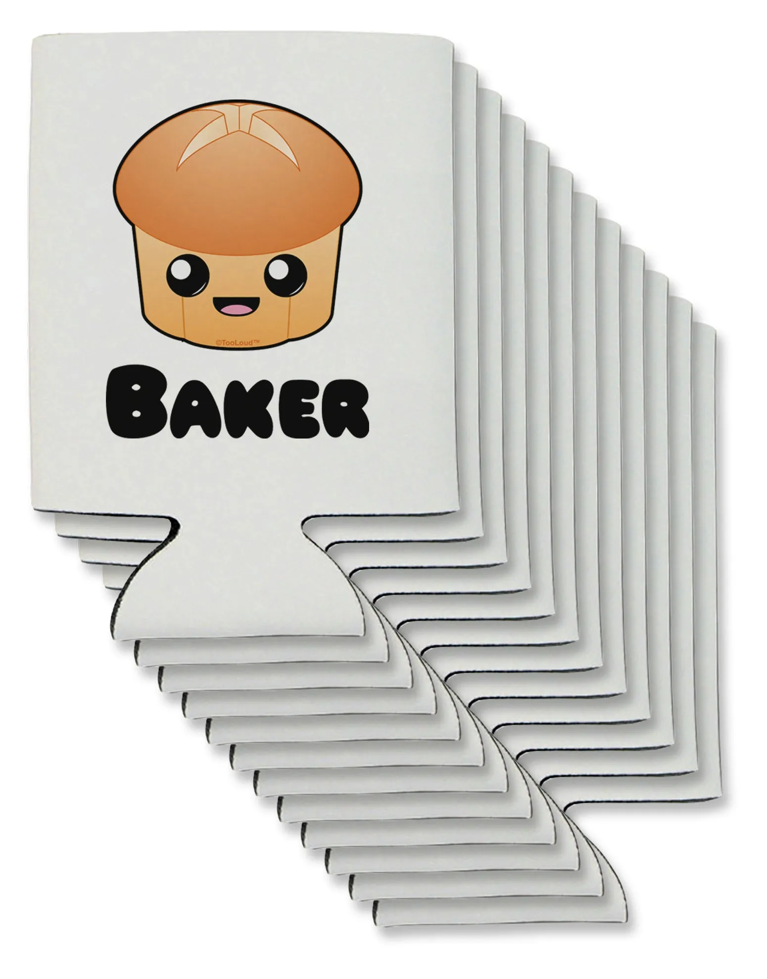 Baker Cute Roll Can / Bottle Insulator Coolers