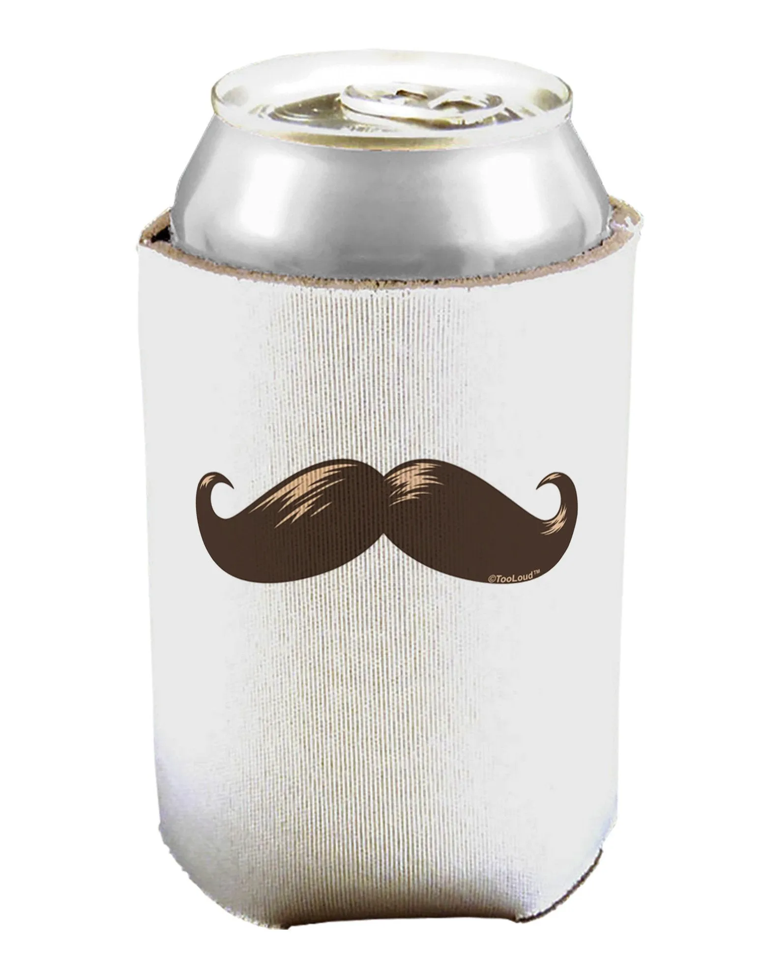 Big Brown Mustache Can / Bottle Insulator Coolers