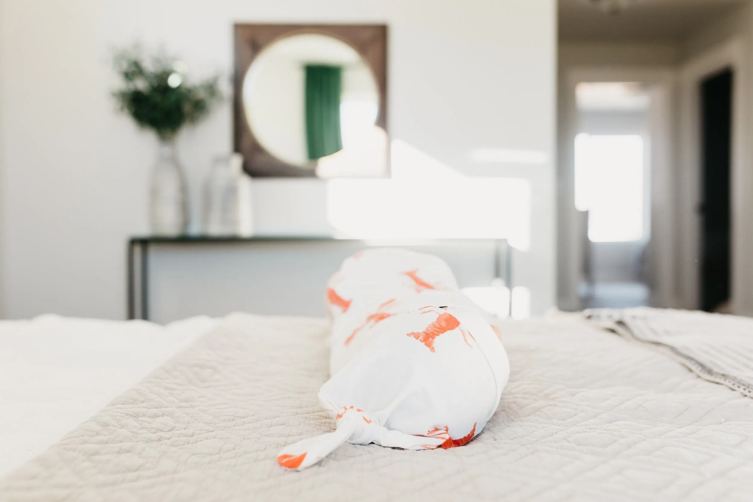 Copper Pearl Knit Swaddle Blanket | Skipper