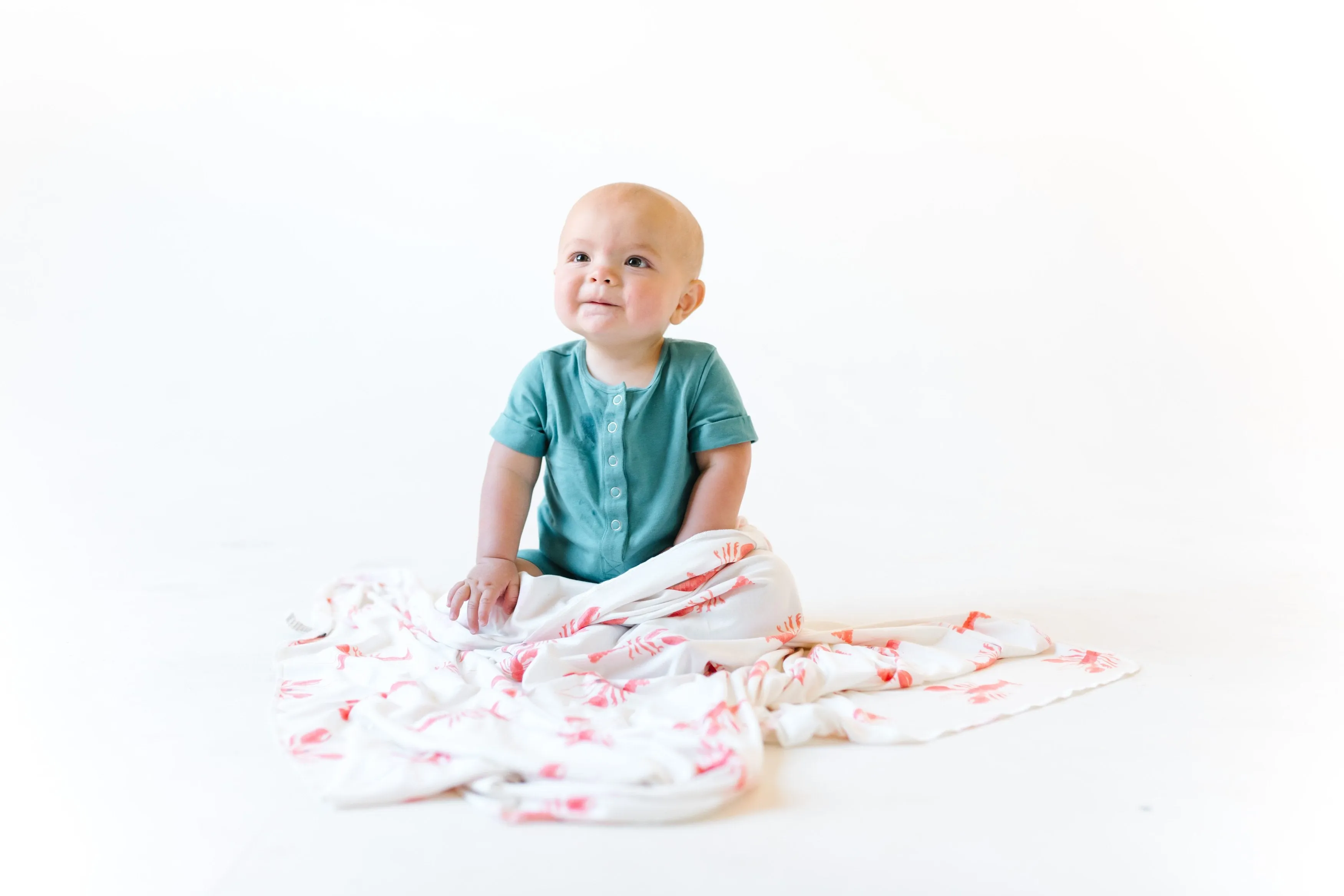 Copper Pearl Knit Swaddle Blanket | Skipper