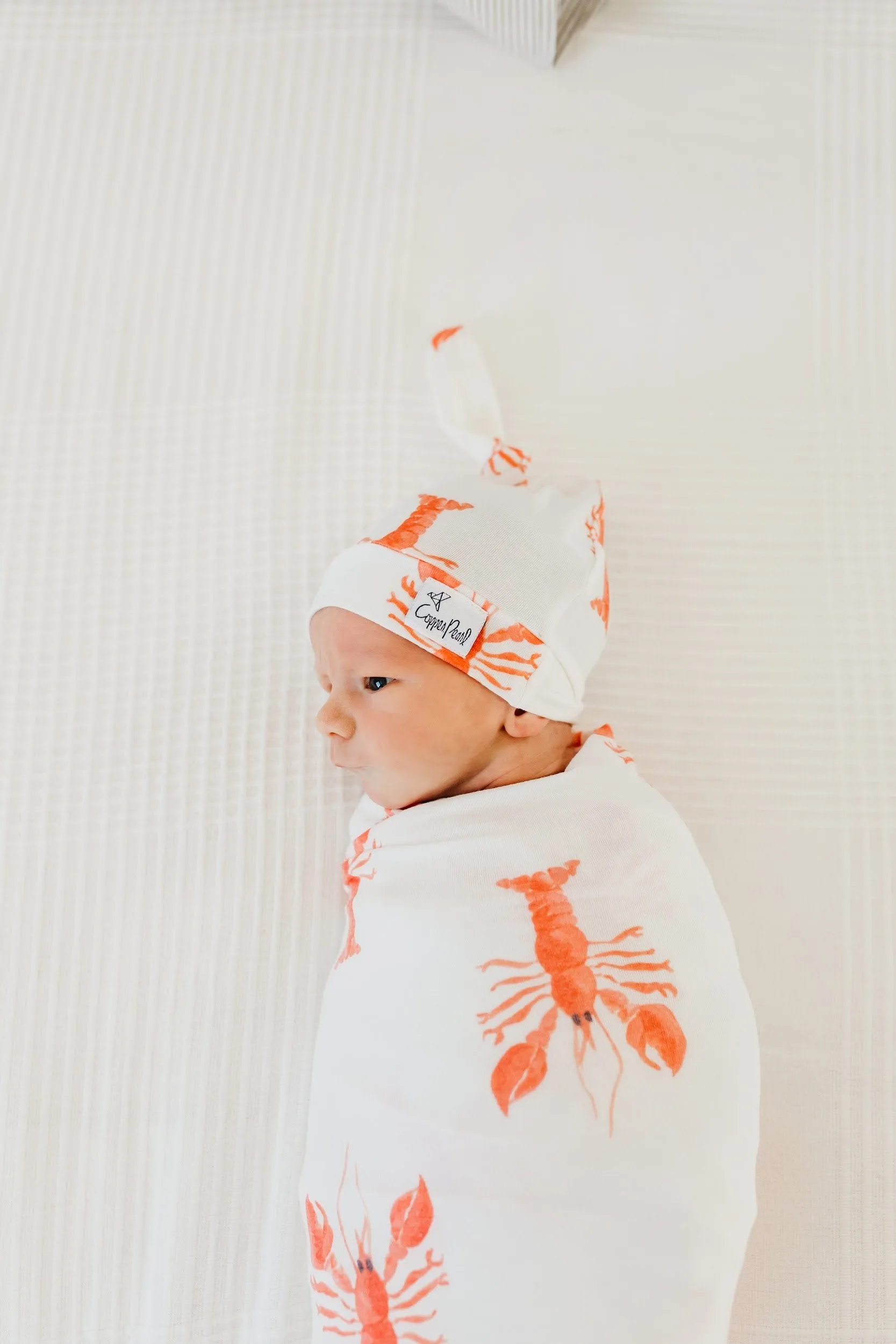 Copper Pearl Knit Swaddle Blanket | Skipper