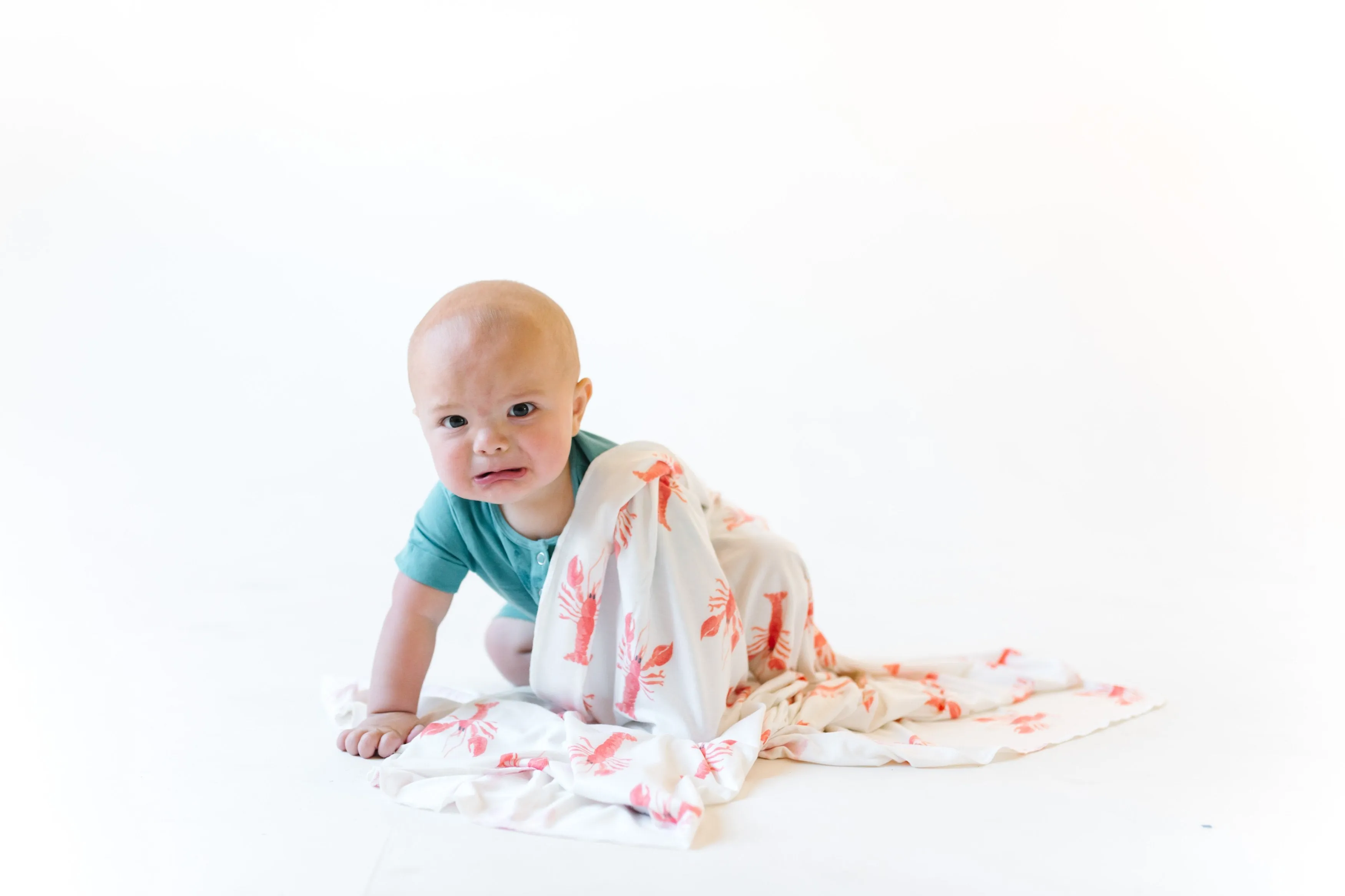 Copper Pearl Knit Swaddle Blanket | Skipper