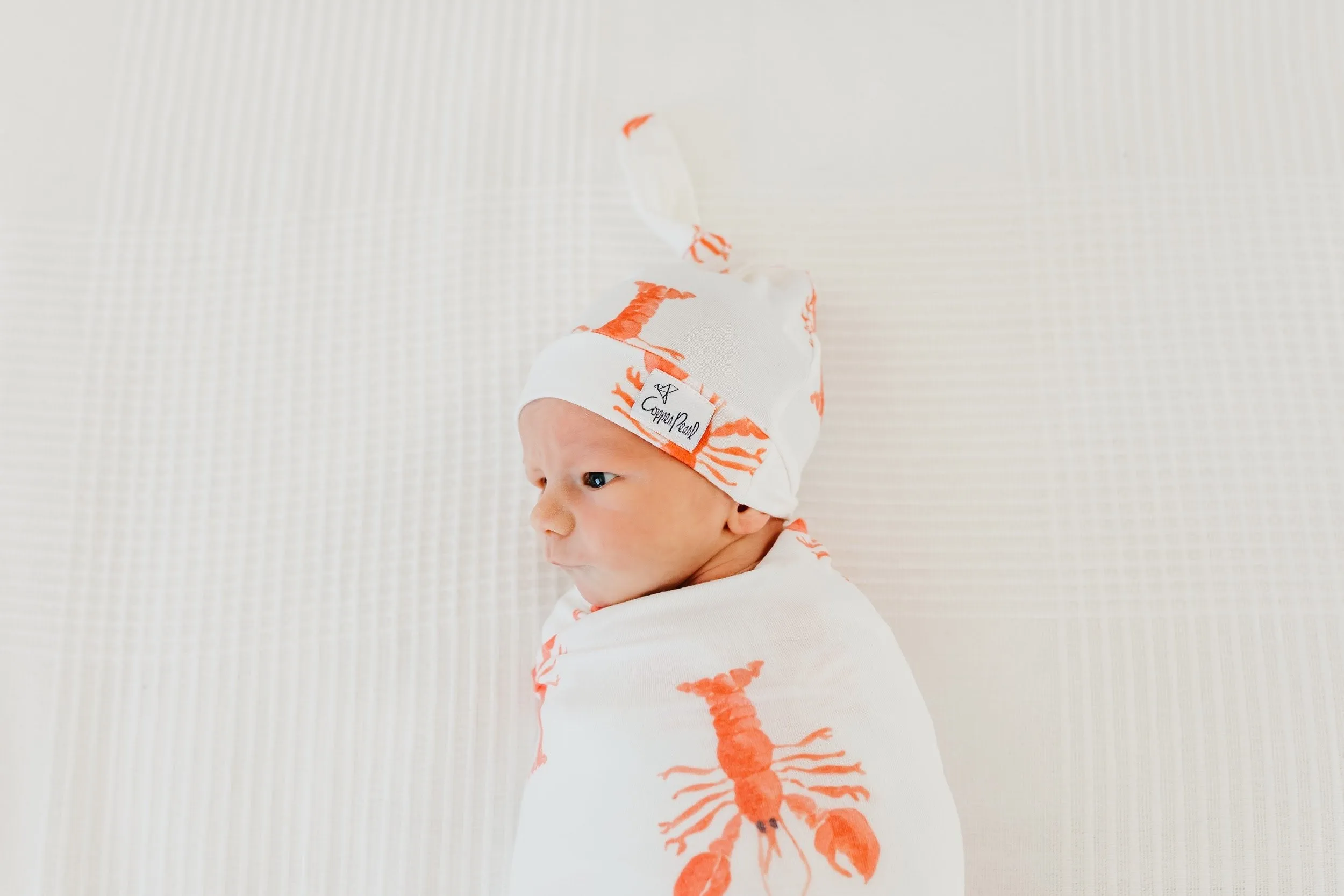Copper Pearl Knit Swaddle Blanket | Skipper