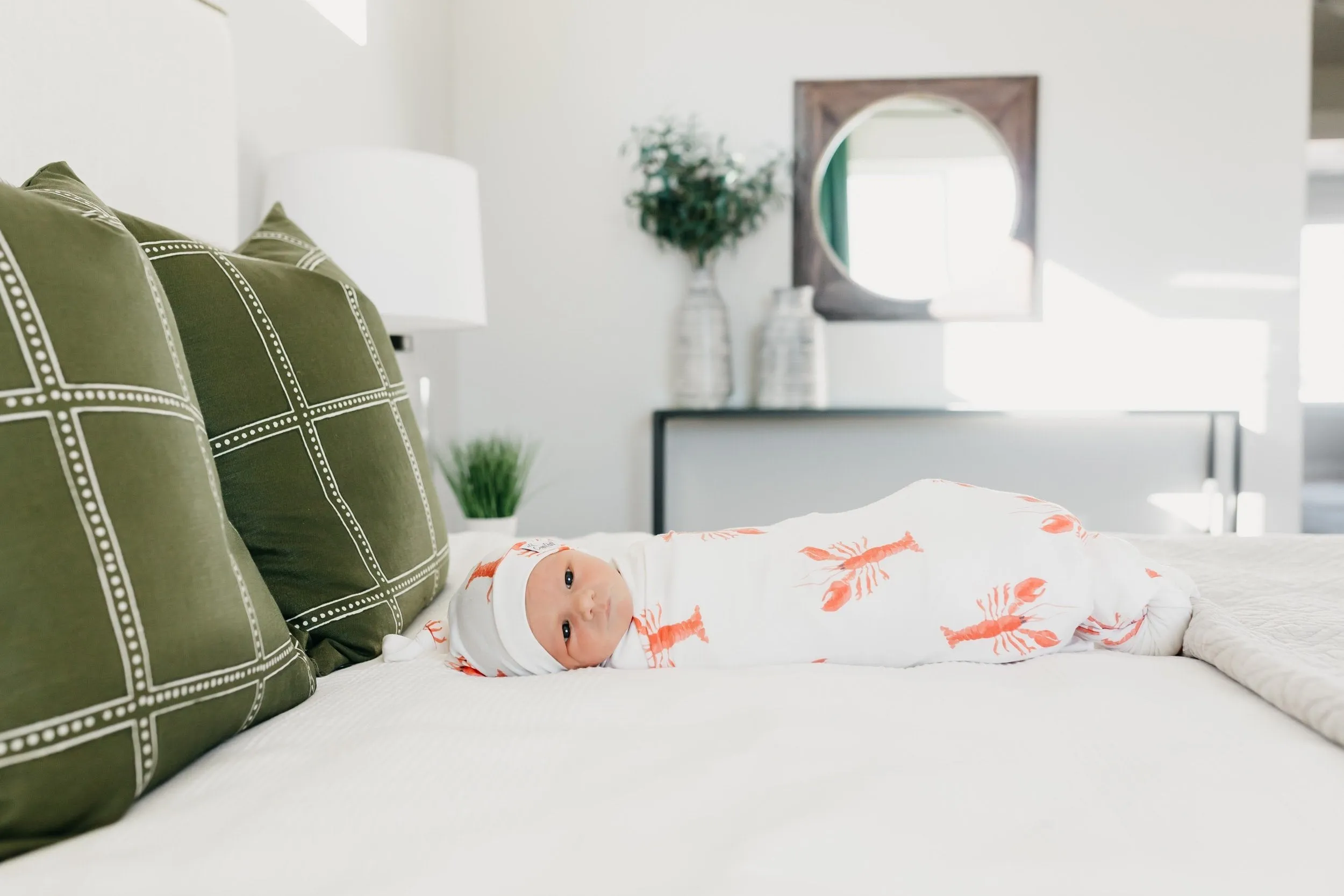 Copper Pearl Knit Swaddle Blanket | Skipper