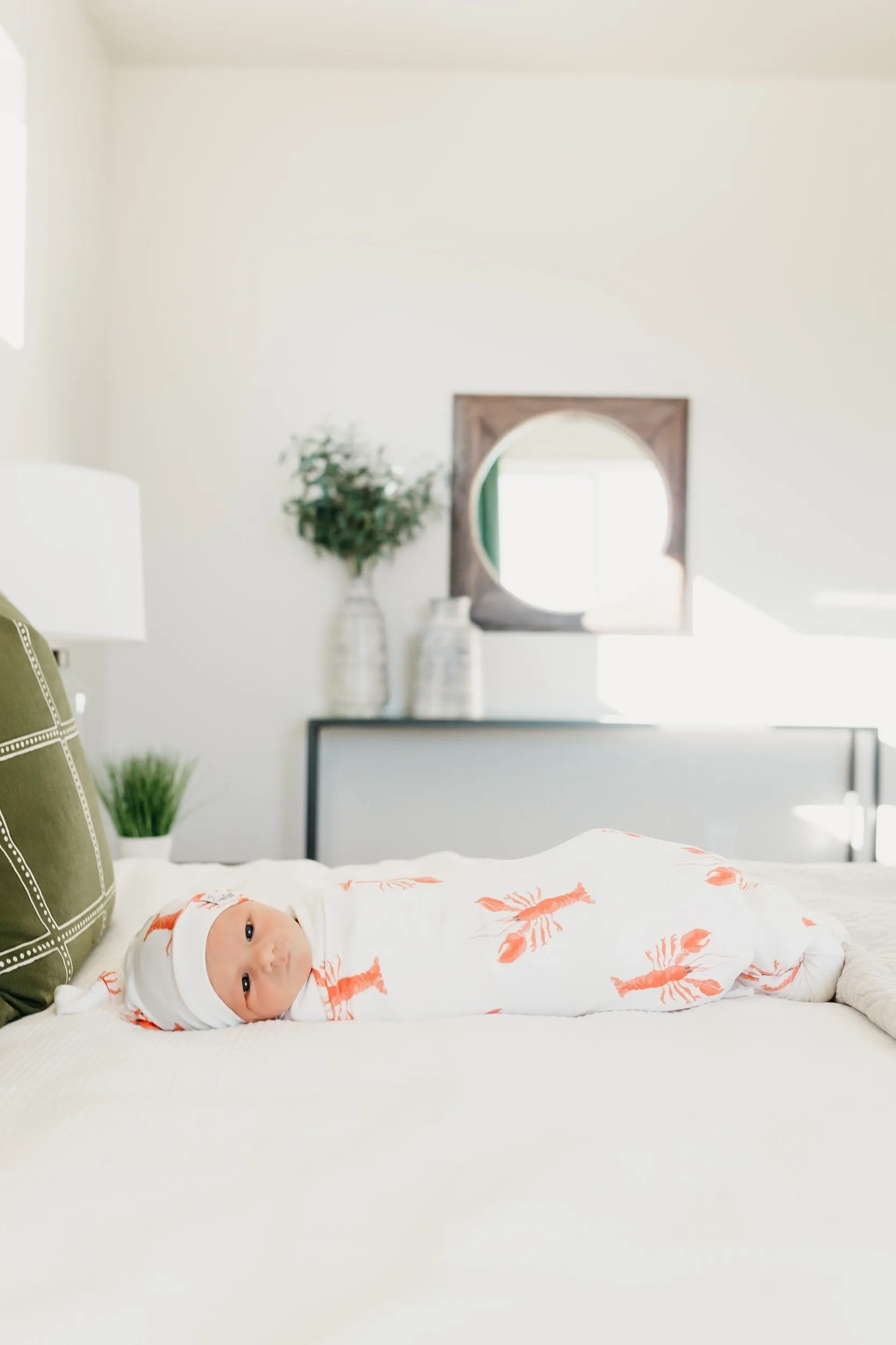 Copper Pearl Knit Swaddle Blanket | Skipper
