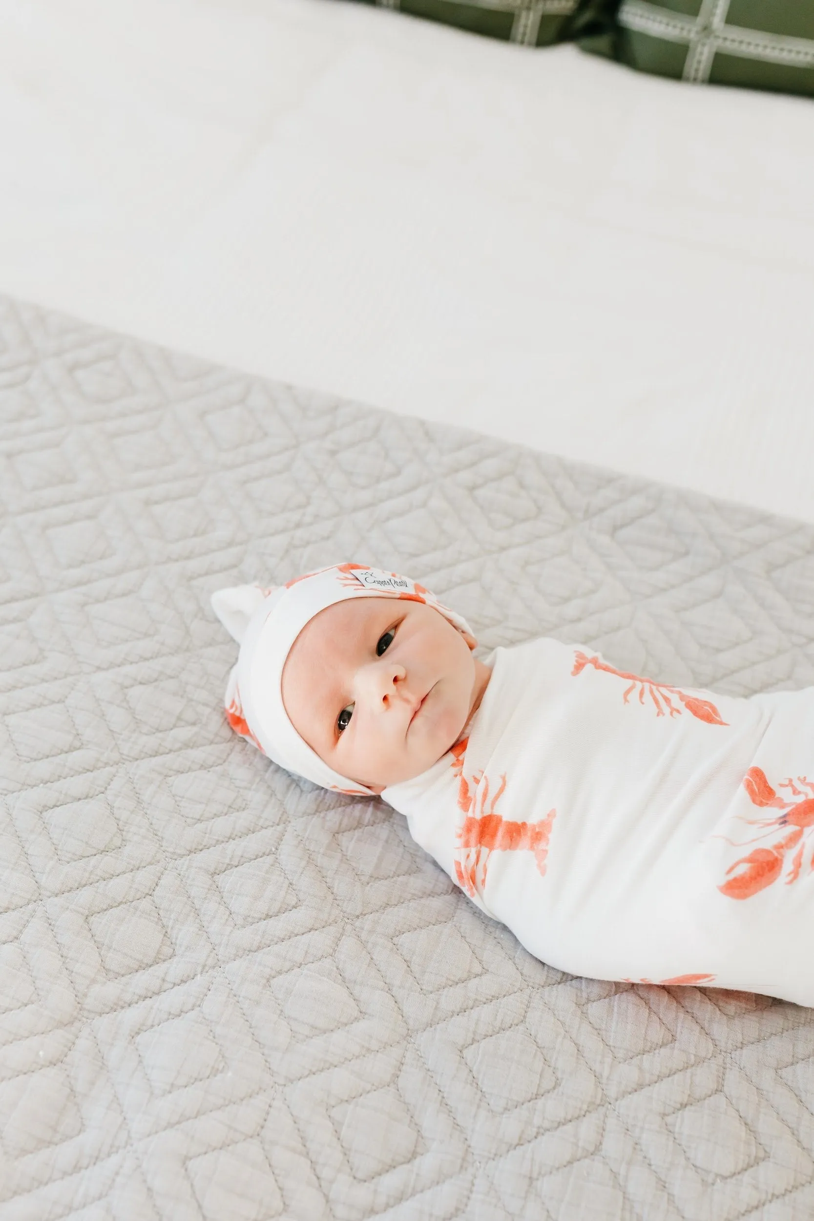 Copper Pearl Knit Swaddle Blanket | Skipper