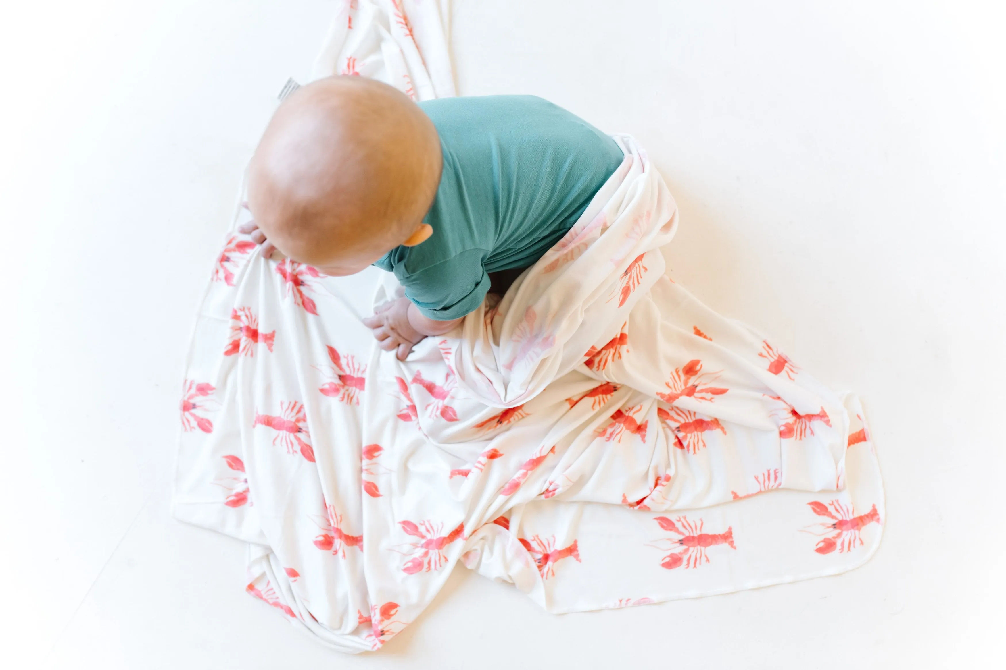 Copper Pearl Knit Swaddle Blanket | Skipper