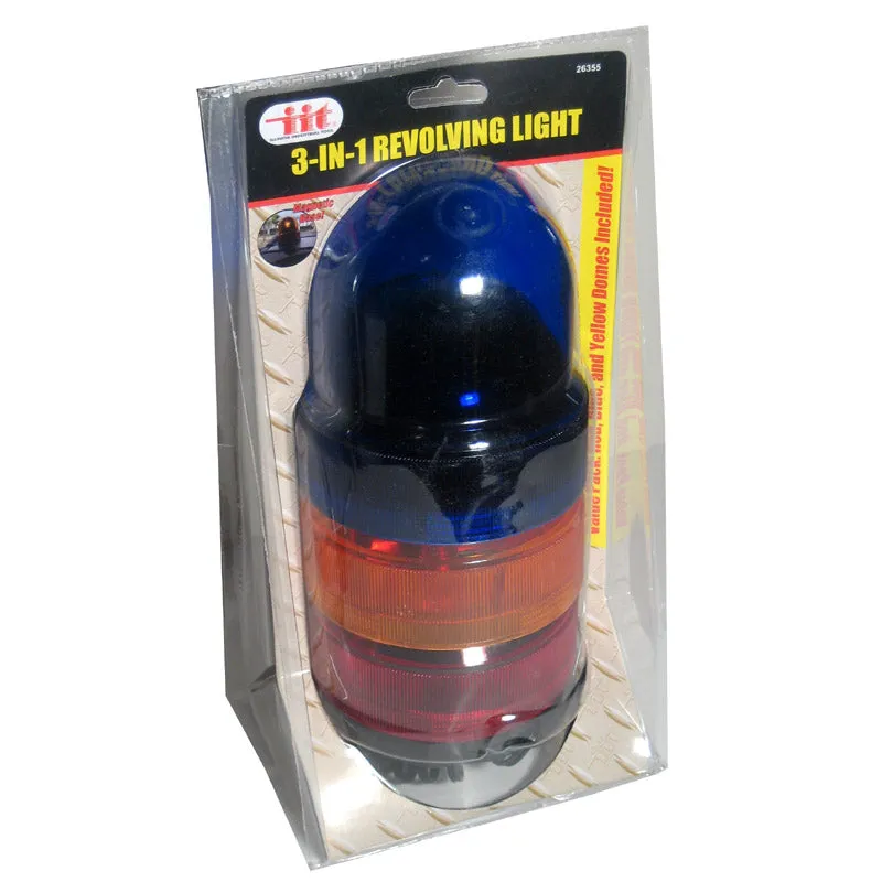 Emergency Lights 3-IN-1 Revolving Safety Warning Magnetic Base 12V Rotating Snow