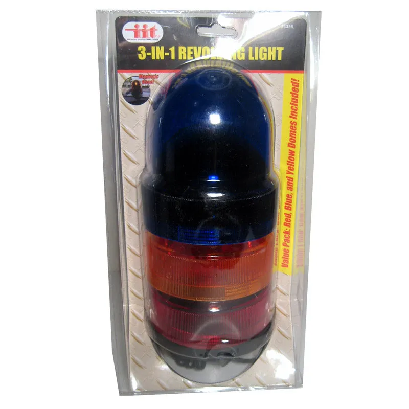 Emergency Lights 3-IN-1 Revolving Safety Warning Magnetic Base 12V Rotating Snow