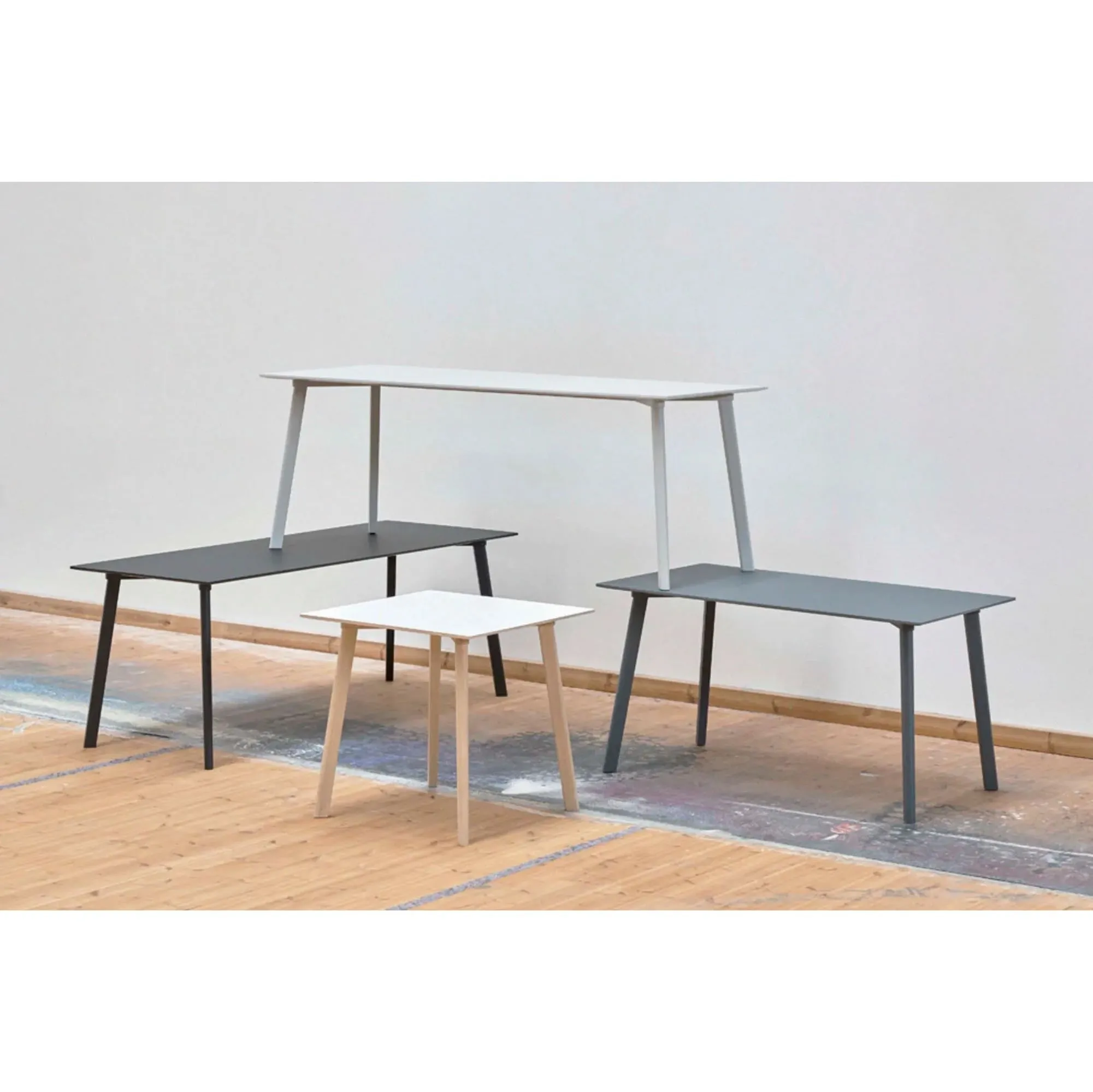 Hay Cph Deux 210 table L140xW75, pearl white