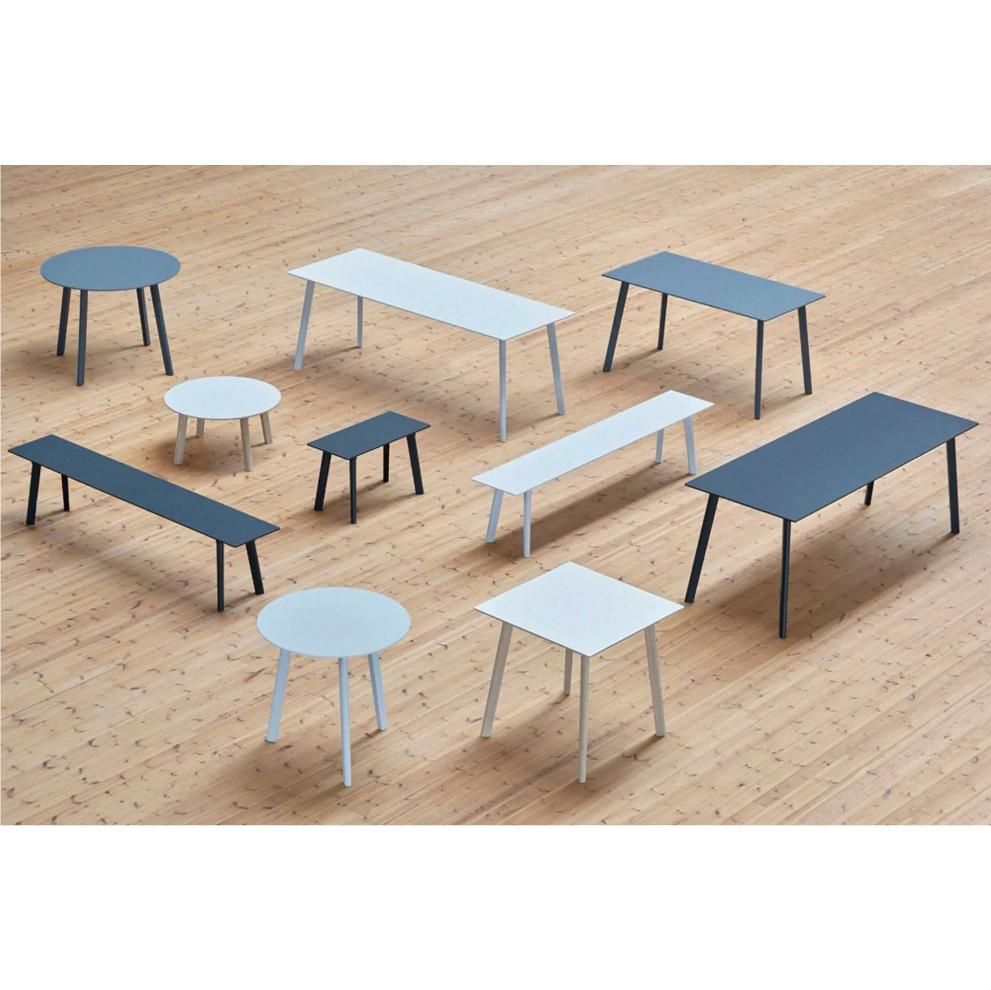 Hay Cph Deux 210 table L140xW75, stone grey