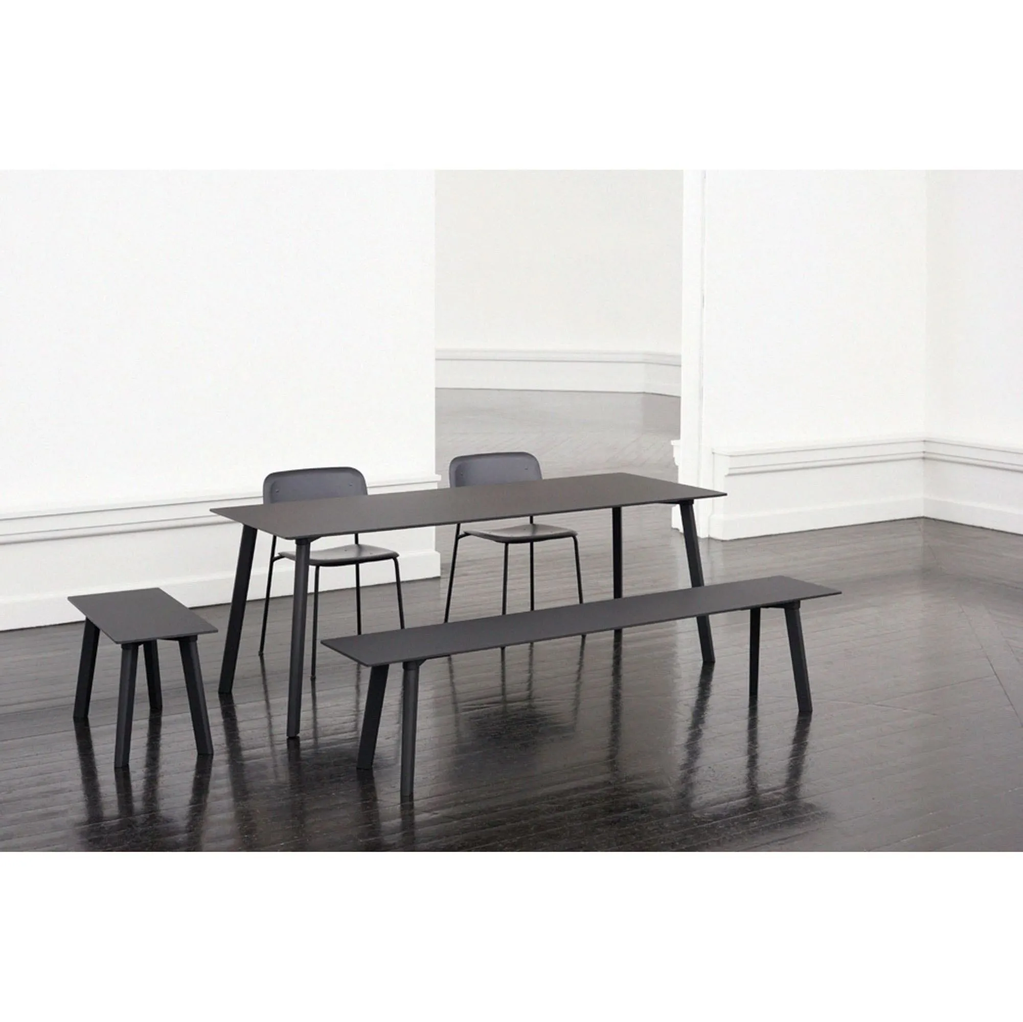 Hay Cph Deux 210 table L140xW75, stone grey