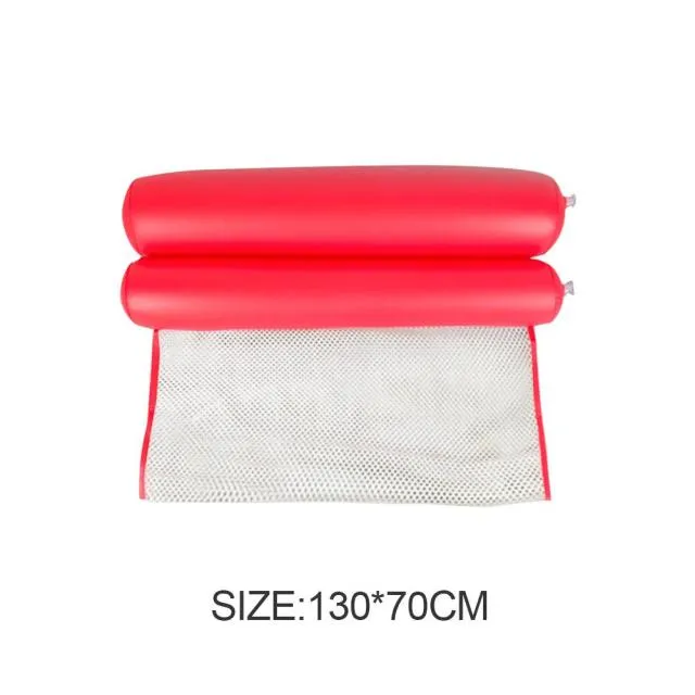 Inflatable Foldable Floating Row Swimming Pool Water Hammock Air Mattresses Bed Beach Water Sports Lounger Chair Bed