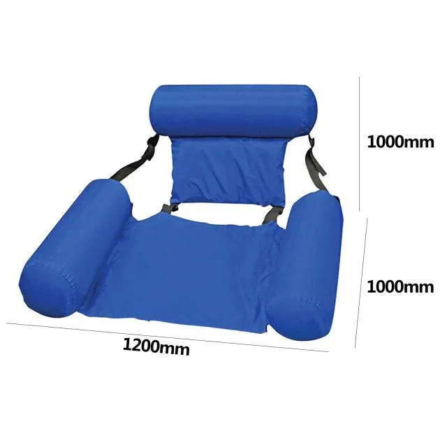 Inflatable Foldable Floating Row Swimming Pool Water Hammock Air Mattresses Bed Beach Water Sports Lounger Chair Bed