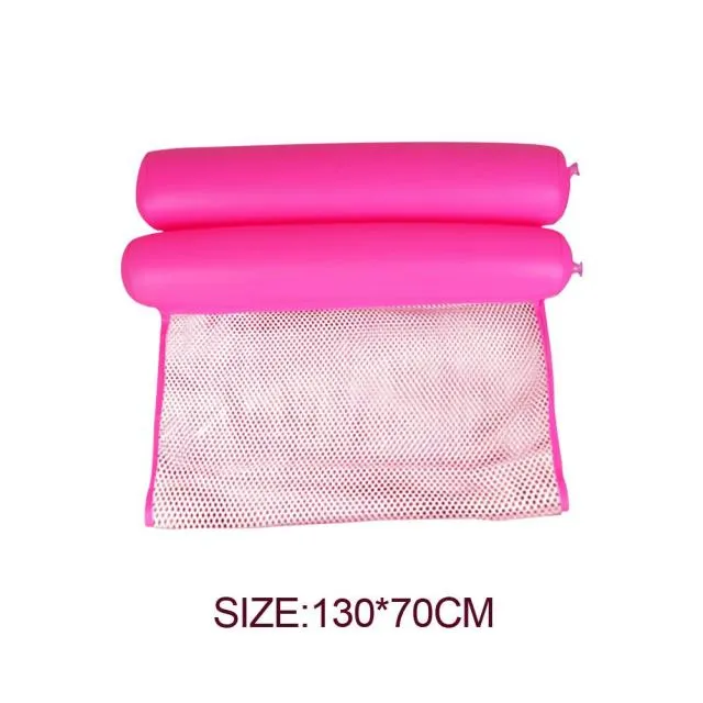 Inflatable Foldable Floating Row Swimming Pool Water Hammock Air Mattresses Bed Beach Water Sports Lounger Chair Bed