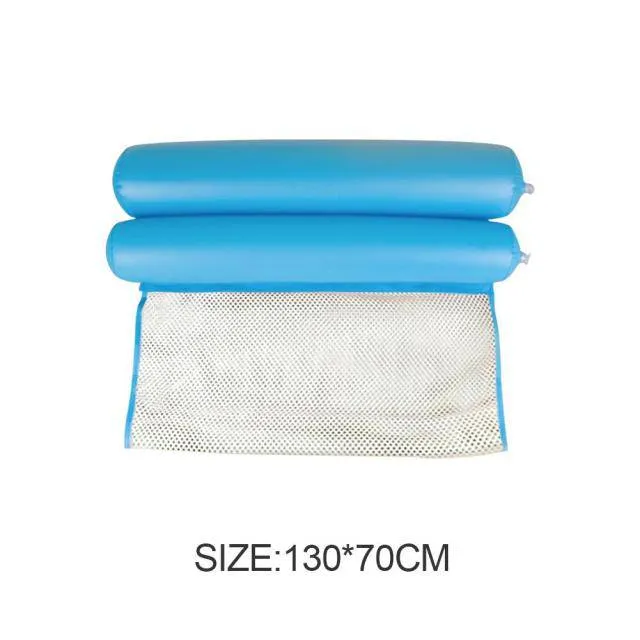 Inflatable Foldable Floating Row Swimming Pool Water Hammock Air Mattresses Bed Beach Water Sports Lounger Chair Bed