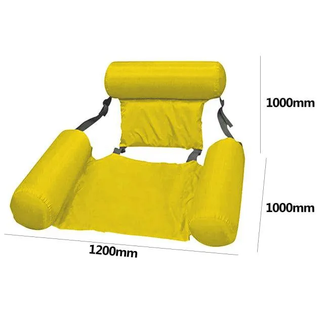 Inflatable Foldable Floating Row Swimming Pool Water Hammock Air Mattresses Bed Beach Water Sports Lounger Chair Bed