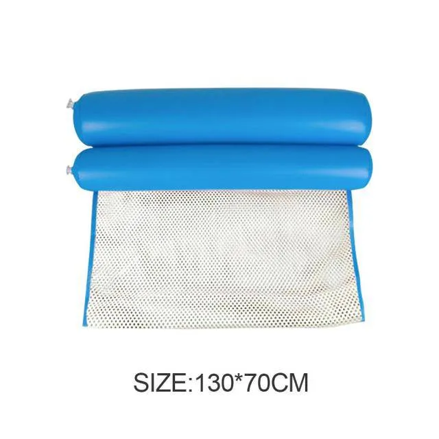 Inflatable Foldable Floating Row Swimming Pool Water Hammock Air Mattresses Bed Beach Water Sports Lounger Chair Bed