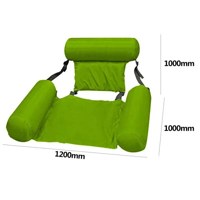 Inflatable Foldable Floating Row Swimming Pool Water Hammock Air Mattresses Bed Beach Water Sports Lounger Chair Bed