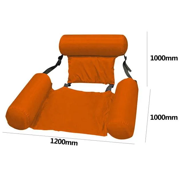 Inflatable Foldable Floating Row Swimming Pool Water Hammock Air Mattresses Bed Beach Water Sports Lounger Chair Bed