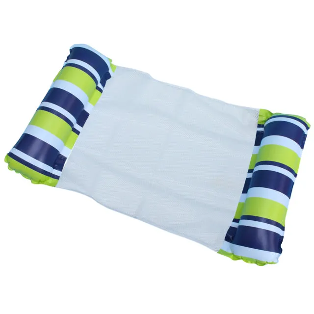 Inflatable Foldable Floating Row Swimming Pool Water Hammock Air Mattresses Bed Beach Water Sports Lounger Chair Bed