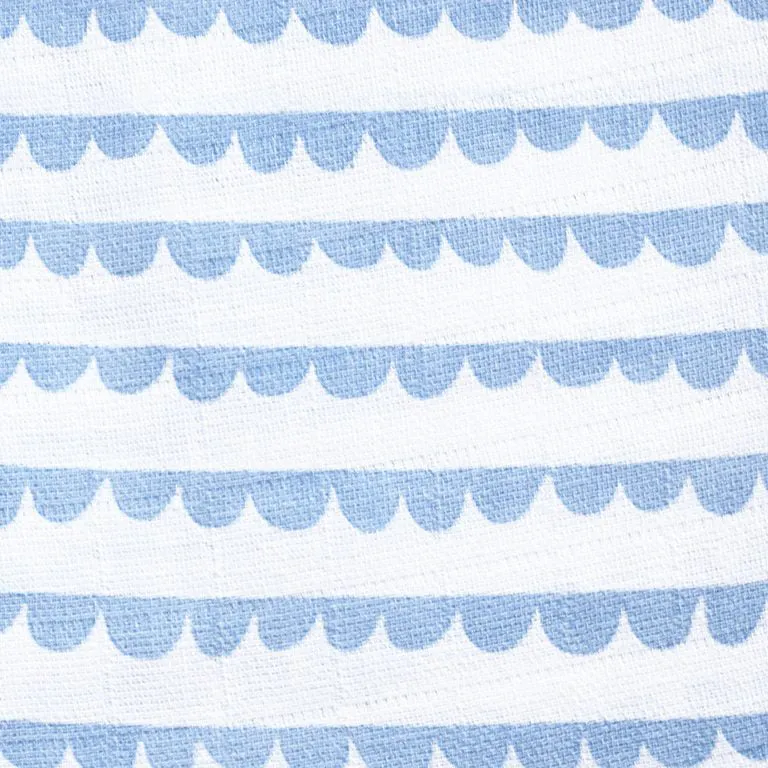 Masilo Organic Muslin Stroller Blanket - Up Up & Away (Blue)
