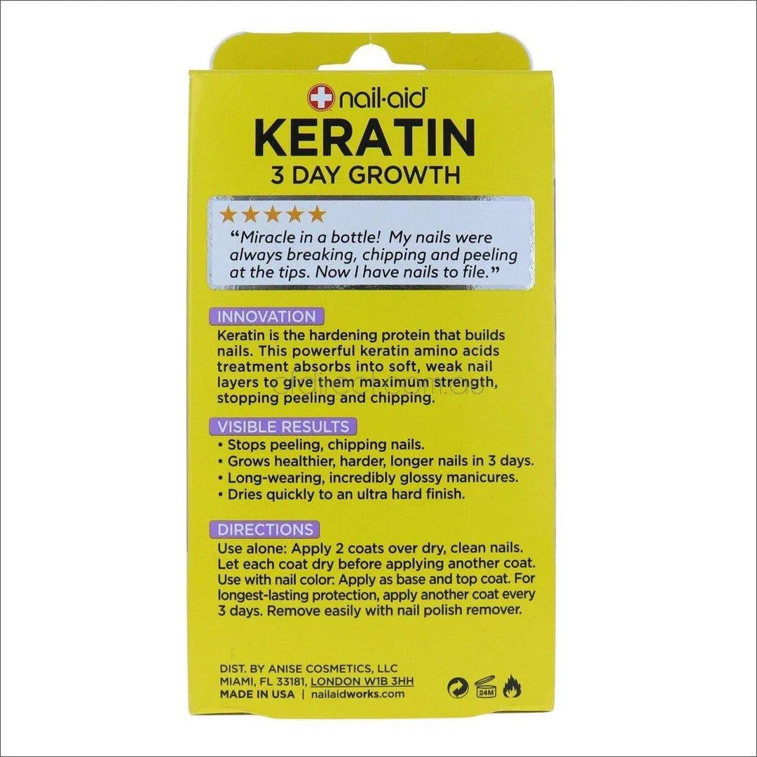 Nail-Aid Keratin 3 Day Growth Nail Treatment 15ml