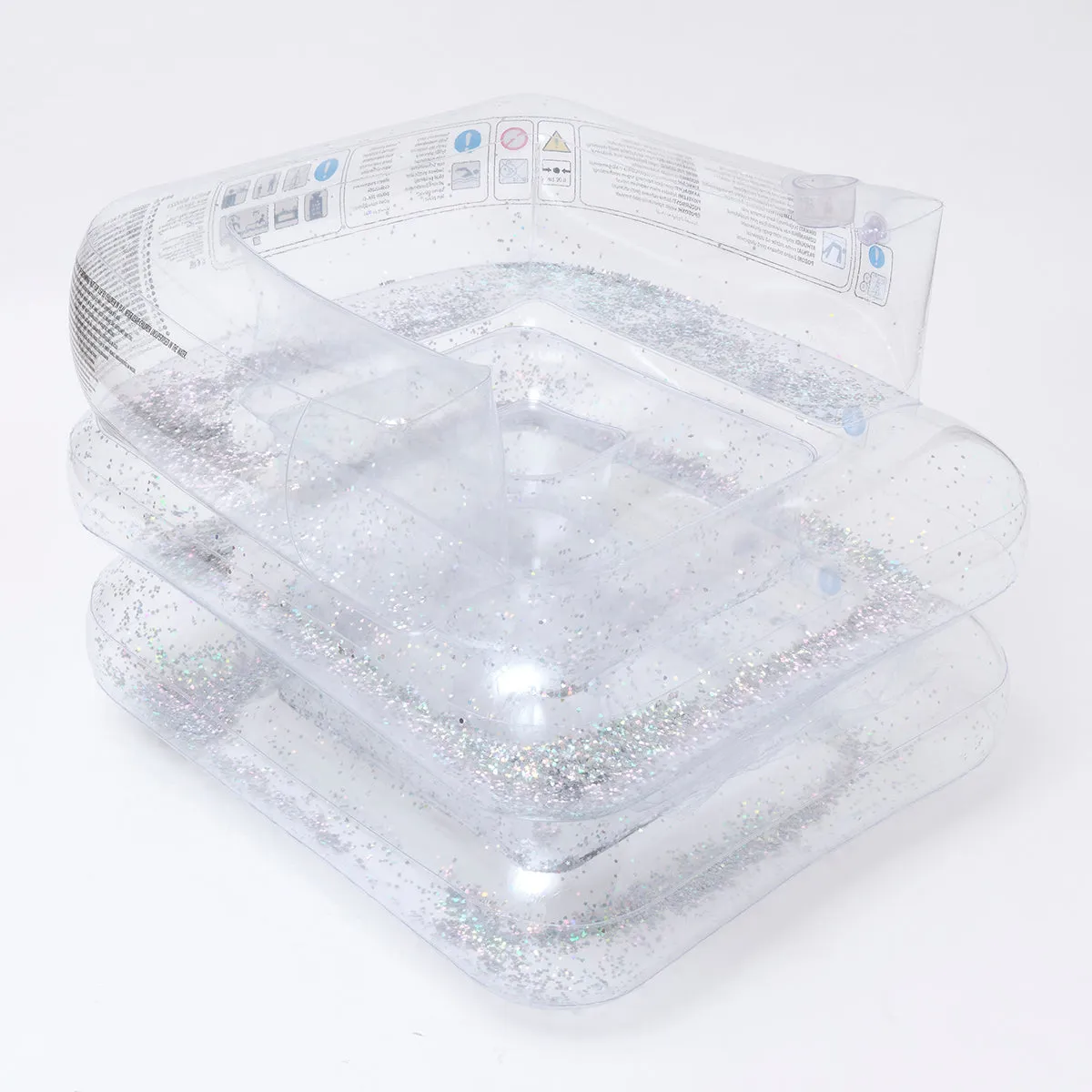 SUNNYLiFE Transparent Inflatable Lilo Chair - Glitter